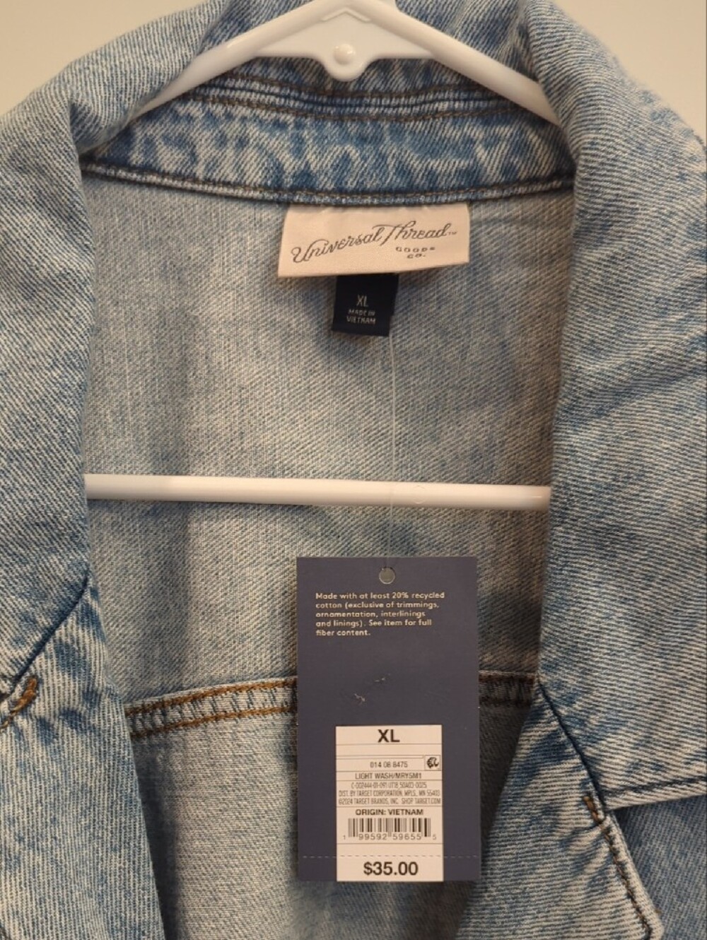 Universal Thread Denim Button Top - Picture 4 of 5